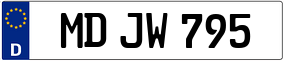 Trailer License Plate